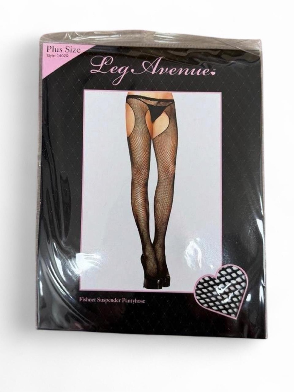 Y2k deadstock 2000s Leg Avenue fishnet suspender pantyhose fishnet tights